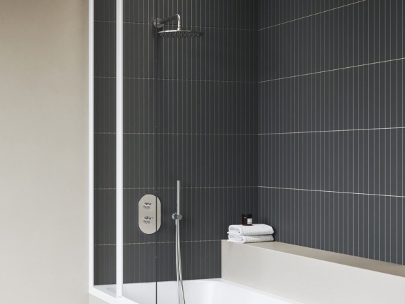 Ravak 985.20BLM Hlavová sprcha okrúhla, 250 mm, čierná matná