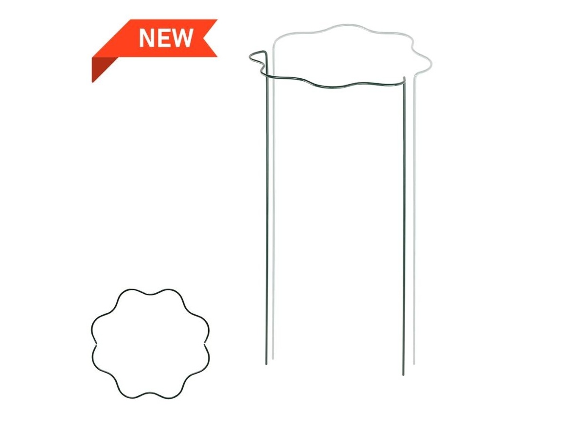 Bradas Vlnitá prstencová podpěra pro rostliny kruh průměr 40 cm / výška 55cm