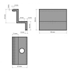 G21 Úchyt panelu  krajní černý, pro panel 35 mm