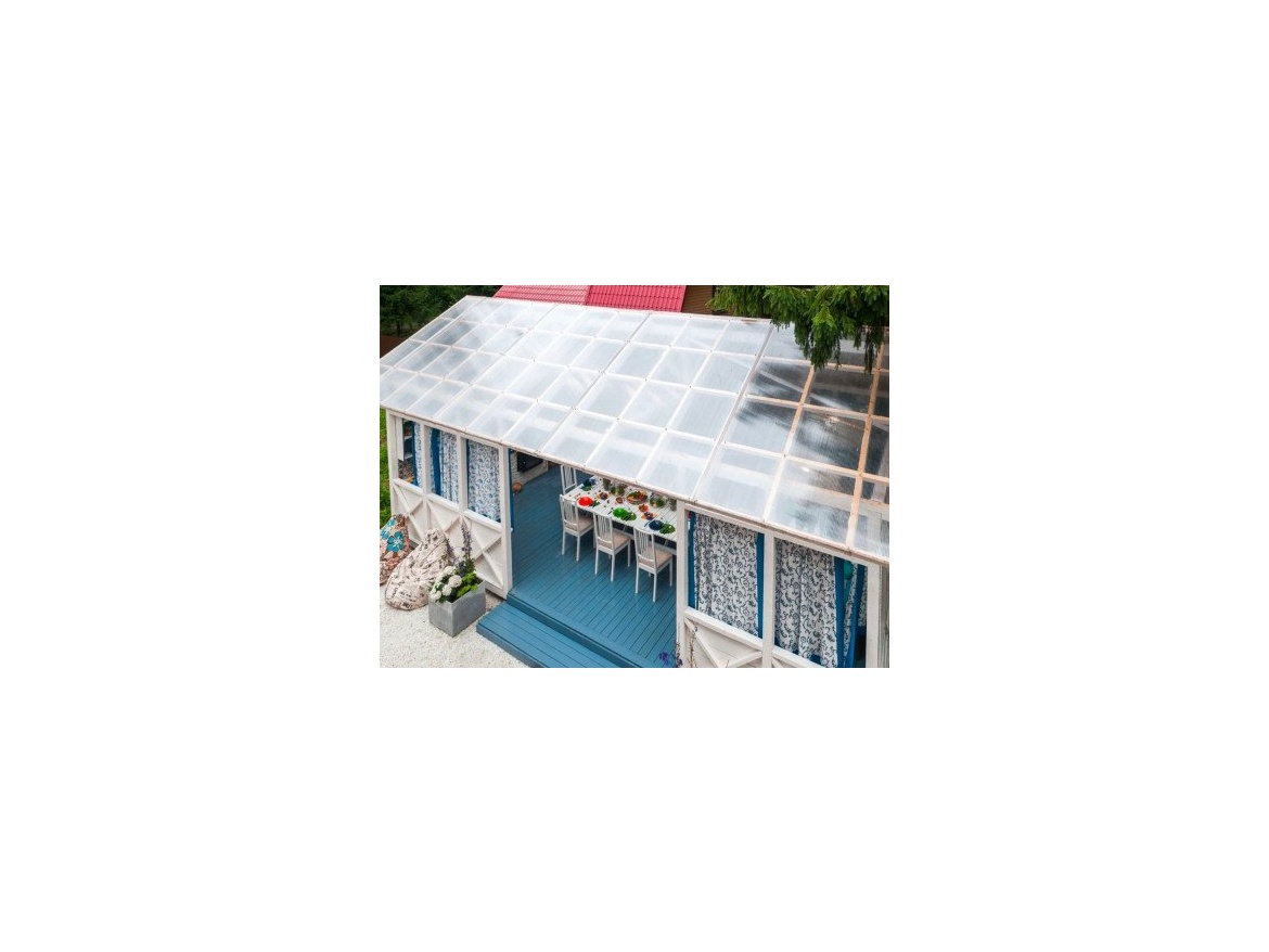 Lexan Polykarbonátová komůrková deska 4 MM ČIRÁ, 2 stěny