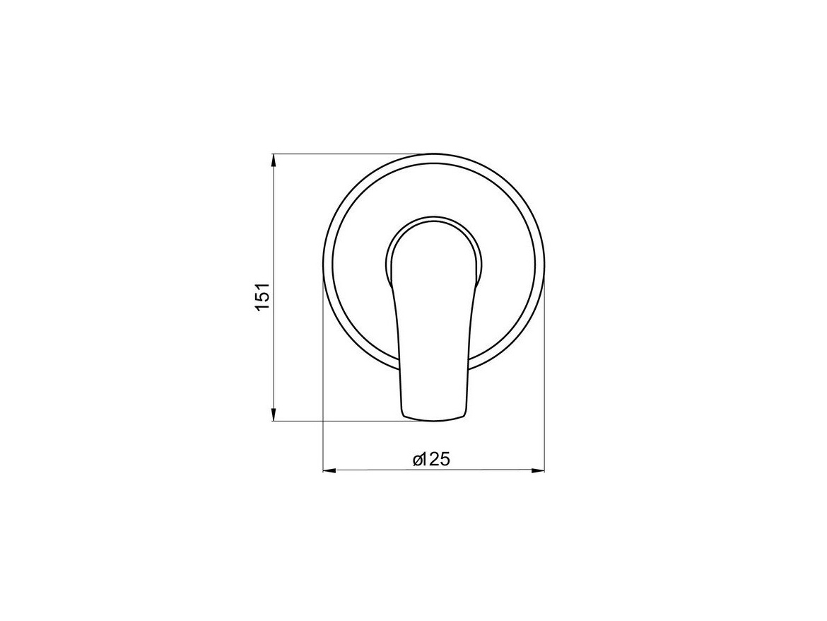 Novaservis Sprchová baterie Titania Nice, chrom, podomítková, bez příslušenství,  97050,0