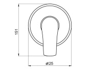 Novaservis Sprchová baterie Titania Nice, chrom, podomítková, bez příslušenství,  97050,0