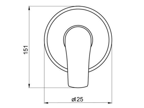 Novaservis Sprchová baterie Titania Nice, chrom, podomítková, bez příslušenství,  97050,0