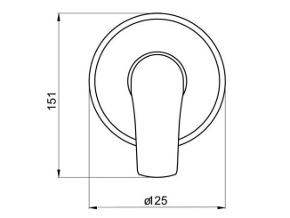Zuhanyzók –  Novaservis Sprchová baterie Titania Nice, chrom, podomítková, bez příslušenství,  97050,0
