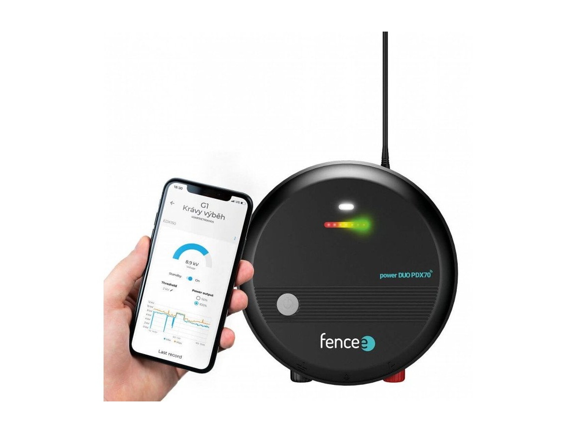 Scobax Set elektrického ohradníku chytrá farma - RF zdroj s ovladačem 7 J - centrální WiFi Gateway