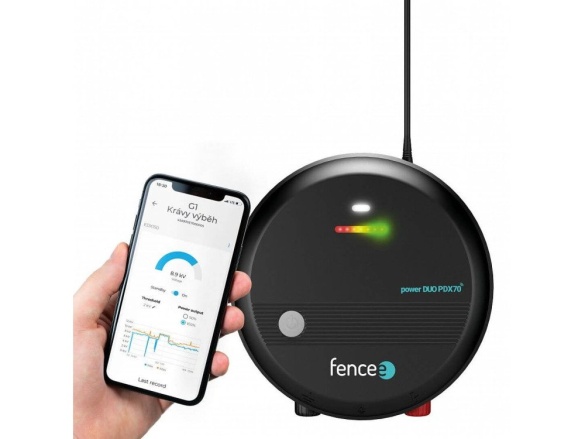 Scobax Set elektrického ohradníku chytrá farma - RF zdroj s ovladačem 7 J - centrální WiFi Gateway