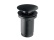 Novaservis Umyvadlová výpusť 5/4", černá, click-clack, velká zátka,  S285-BL-B