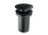 Novaservis Umyvadlová výpusť 5/4", černá, click-clack, velká zátka,  S285-BL-B