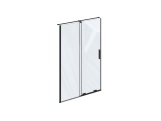 Ravak RODP2 110, čierna+transparent
