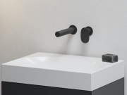 Ravak SG 019.20BLM.O1 Umývadlová podomietková batéria s telesom, čierna matná