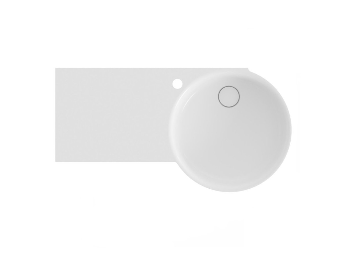 Ravak Umyvadlo ARC 83/43 P, s otvorem pro baterii, bez přepadu