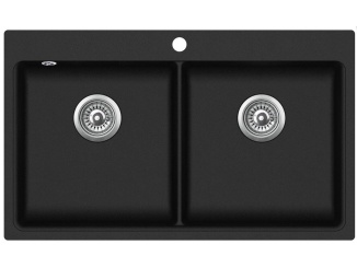 Granitové –  Helika black metallic černá