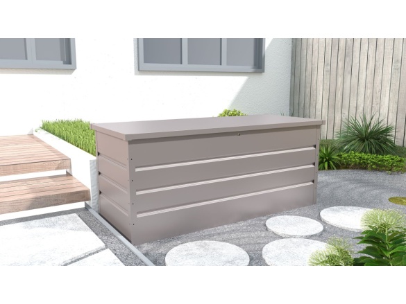 G21 Zahradní box  Denver 770 L, šedý plechový