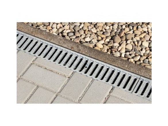 Covernit Plastový odtokový žlab A15 s pozinkovanou mříží (set 3 ks)