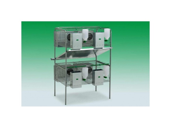 Scobax Gaun Klecový kotec pro králíky Lima - dvě patra, 4 kotce