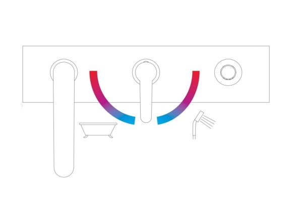 Ravak PU 026.00CR Vaňová 3-otvorová batéria na okraj vane so sprchovým setom, chróm