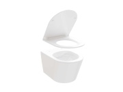 Ravak WC Flow RimOff set, závěsný, bílá