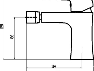 Csaptelepek – Novaservis Bidetová baterie Nobless Tina, chrom, stojánková, s výpustí, 38011,0
