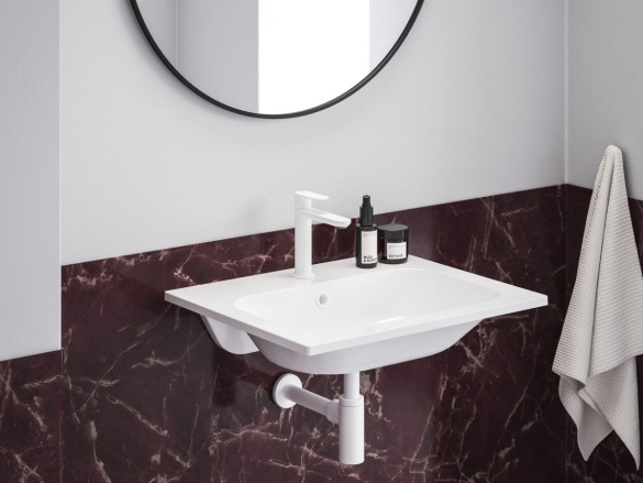 Ravak EL 012.11WV Umyvadlová stojánková baterie BeCool 170 mm bez výpusti, White Velvet