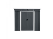 Zahradní domek kovový 2,4 x 2,8 m s pultovou střechou antracit Riwall PRO RMSP 9x8 Anthracite LUX