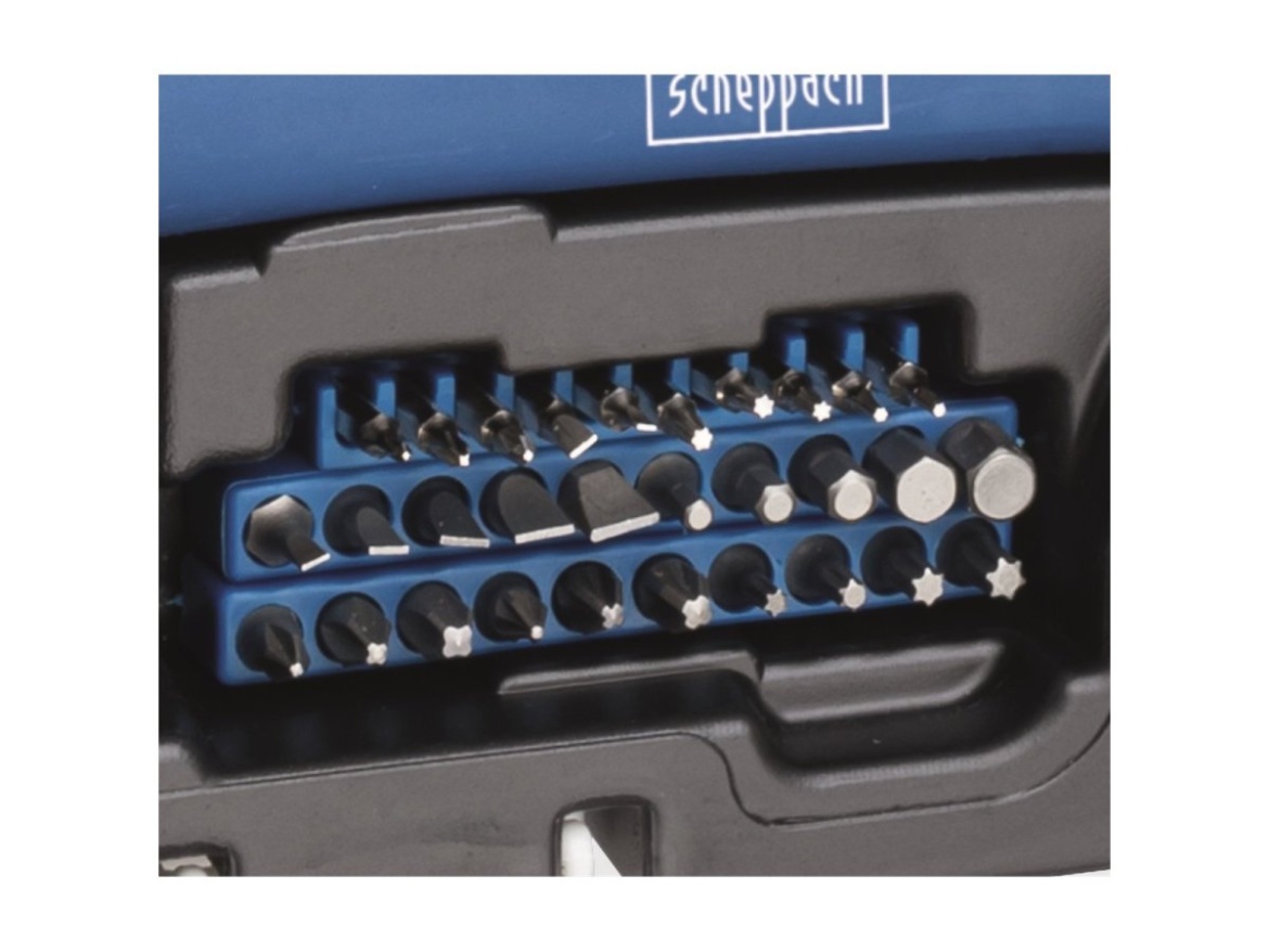 Plastový kufr s nářadím, 97 dílů Scheppach WZK 120