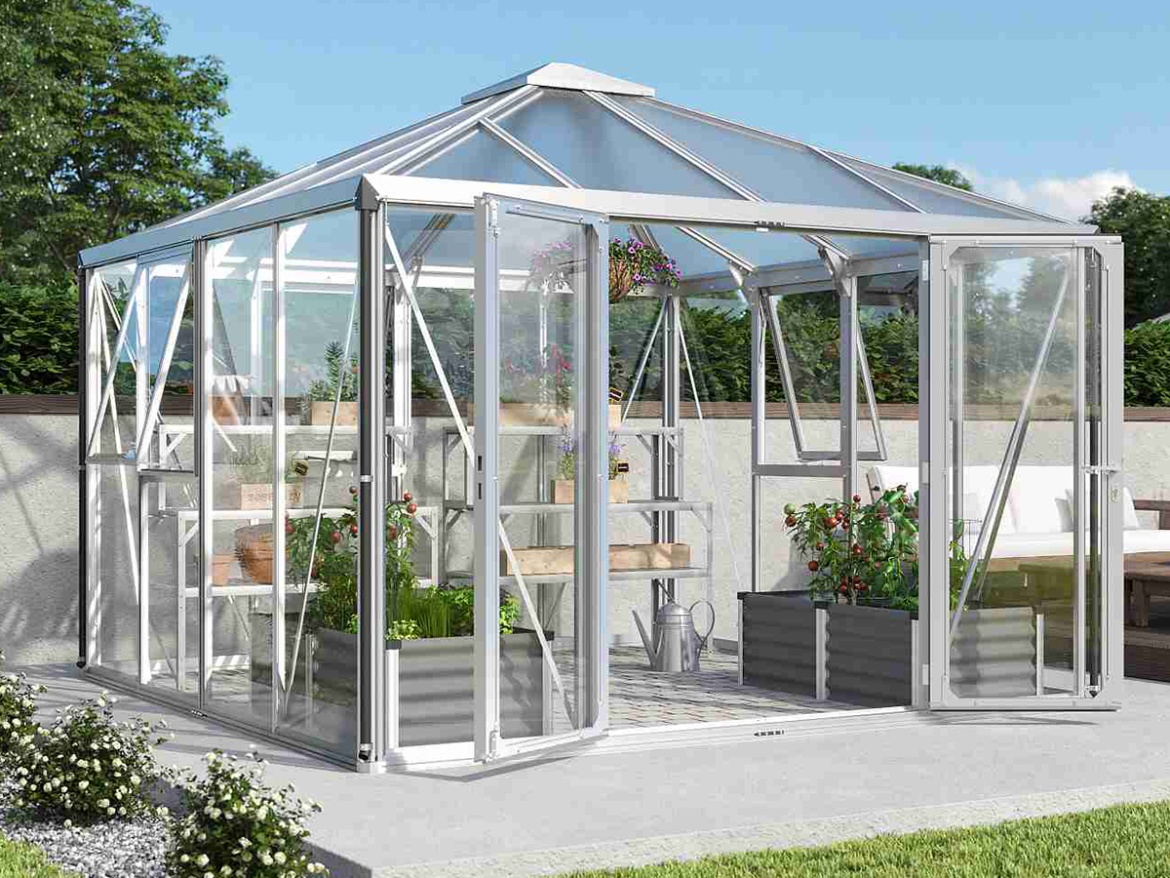 Klasický skleník z polykarbonátu Vitavia Fortuna