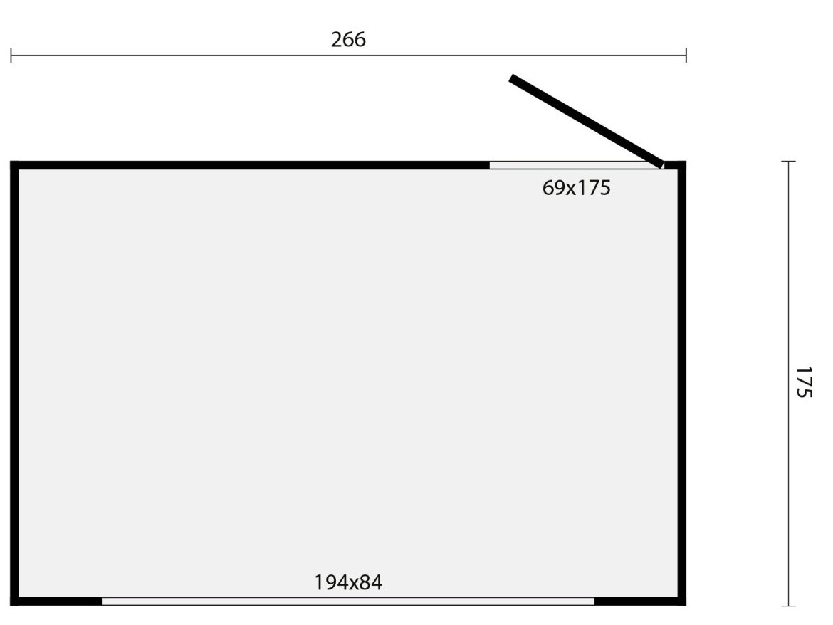 Dřevěný zahradní domek Tuindeco Vixen
