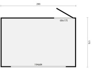 Dřevěný zahradní domek Tuindeco Vixen