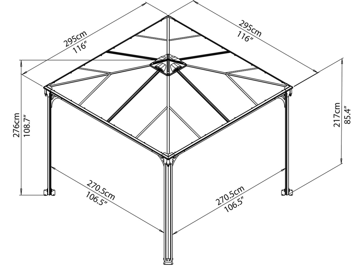 Zahradní altán Scobax Granada