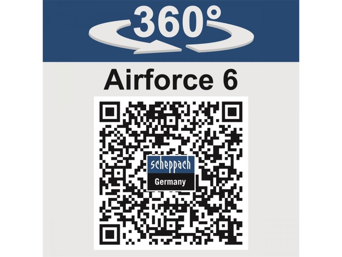 Hybridní kompresor (20 V IXES aku, 12 V, 230 V) Scheppach Air Force 6