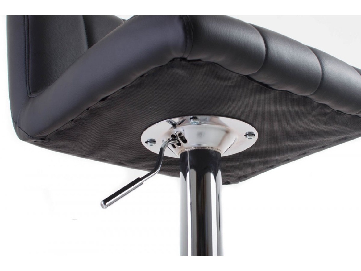 G21 Barová židle  Malea koženková, prošívaná black