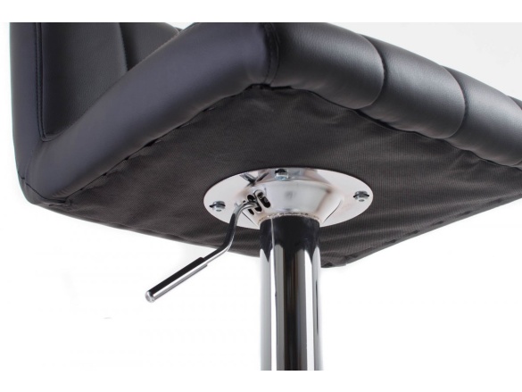 G21 Barová židle  Malea koženková, prošívaná black