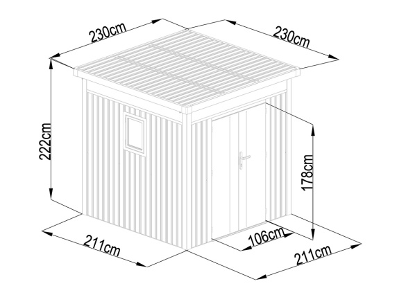 Zahradný domček Lanit Plast Marburg