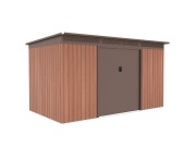 G21 Zahradní domek  GRAH 700 - 340 x 206 cm, hnědý