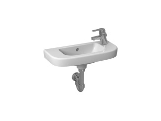 Umývačka –  JIKA Umyvátko Deep 50x23 cm, s otvorem vpravo, bílé, na stěnu, s přepadem, , H8156150001061