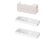 Ravak SD Lite 120 L skříňka pod umyvadlo Alabaster Pink