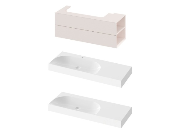 Ravak SD Lite 120 L skříňka pod umyvadlo Grey Green