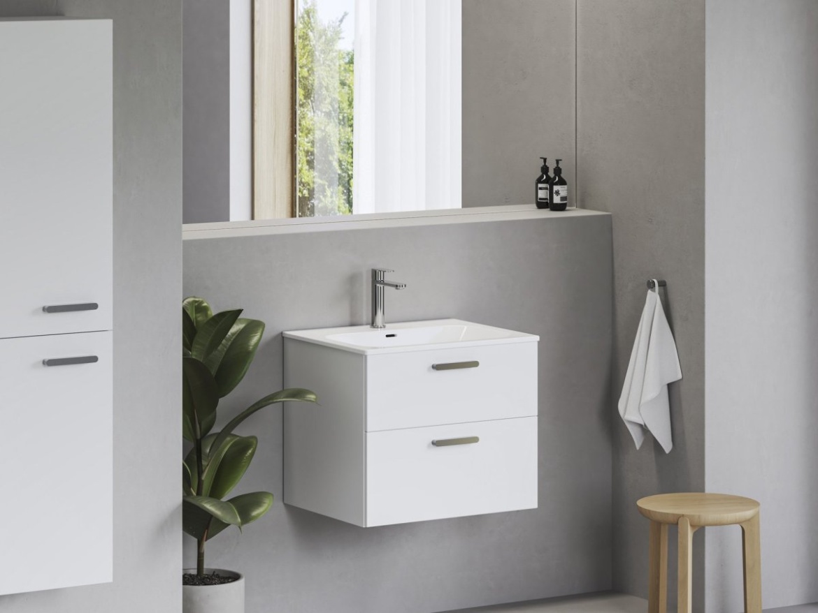 Ravak Umyvadlo Chrome Slim 60 keramické, s otvorem pro baterii, s přepadem, bílá