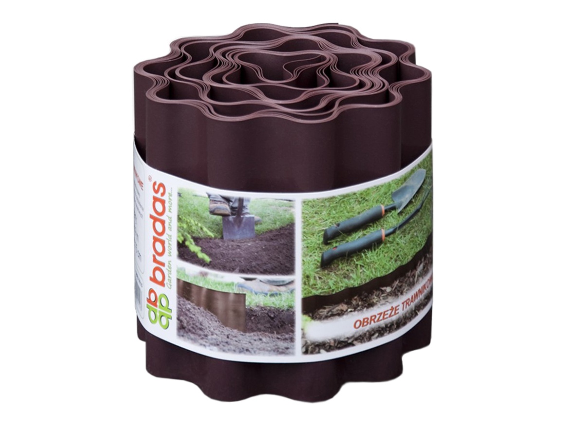 Plastový vlnitý skrytý Bradas Neviditelný obrubník Colour Box