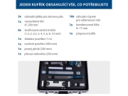 Hliníkový kufr s nářadím, 141 dílů Scheppach TB 200