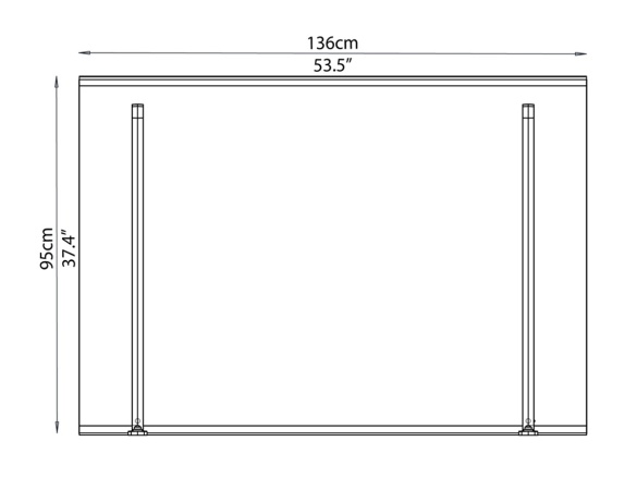 Vchodová stříška Palram Calisto