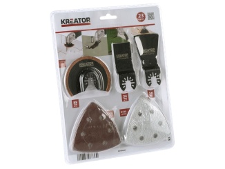 Elektrické nářadí –  Príslušenstvo Kreator sada nástrojov pre oscilačné brúsky Kreator KRT990045