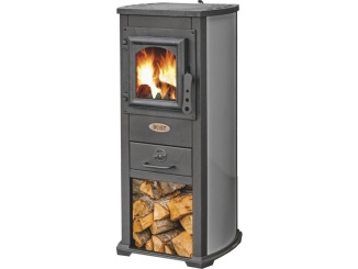 Fűtés és vízmelegítés –  Blist Krbová kamna Blist Ekonomik LUX / BERNA Lux Antracit + příslušenství