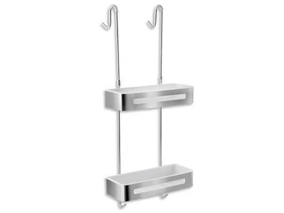 Novaservis Polička dvojitá závěsná Bílá/chrom, nerez, , 65575,4