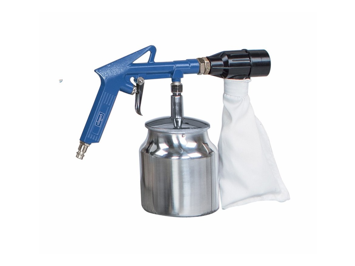 Scheppach Pneumatická pískovací pistole se sběrem abraziva