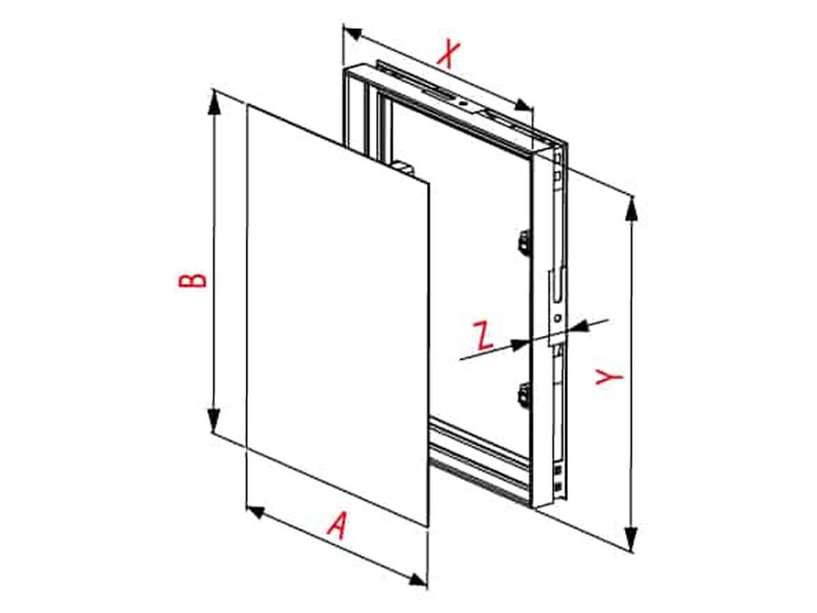 Den Braven Dvířka pod obklad PVC