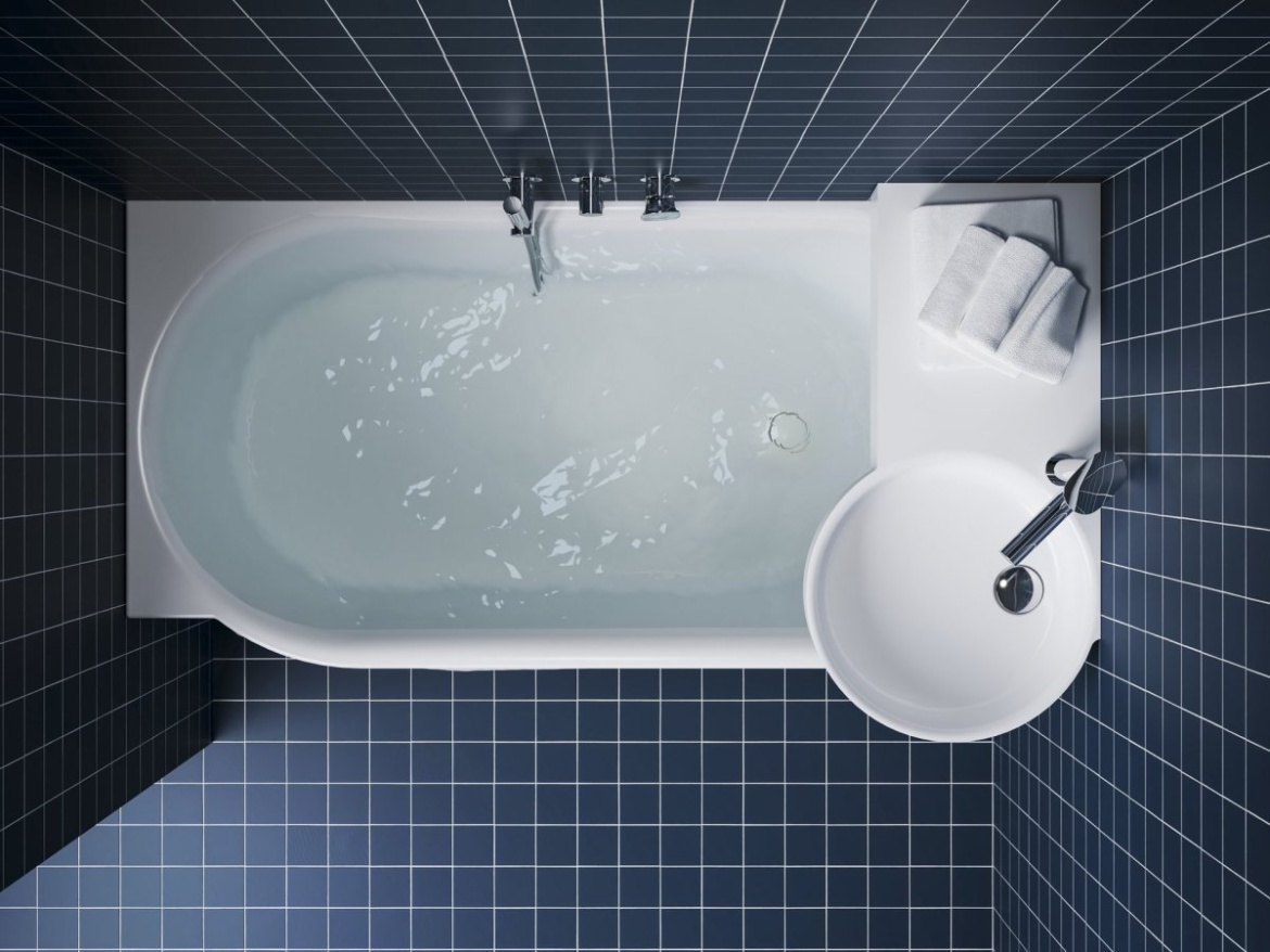 Ravak Umyvadlo ARC 83/43 L, s otvorem pro baterii, bez přepadu