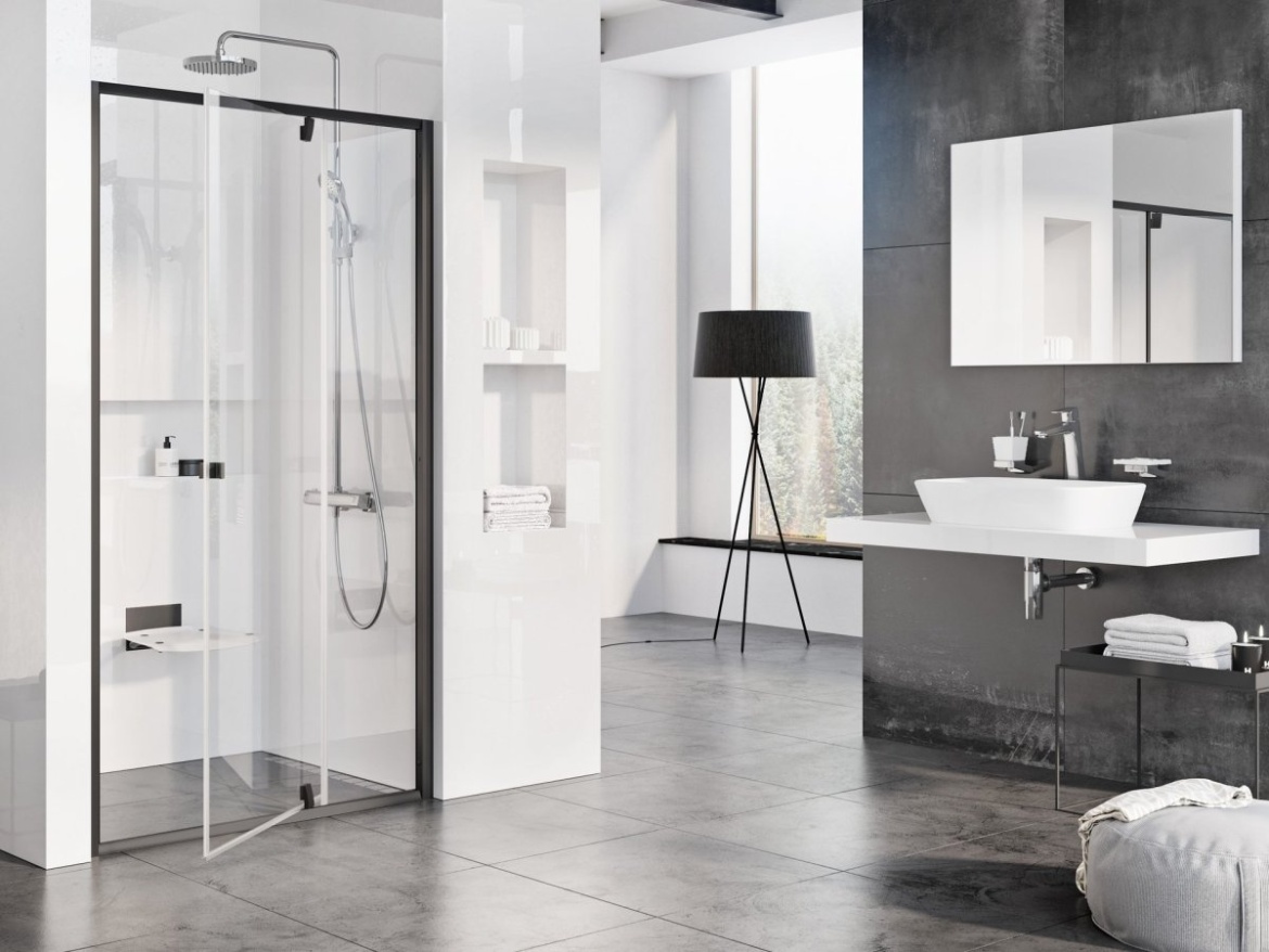 Ravak PDOP2 110, lesk+transparent