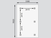 Prístrešok na auto Karibu Kirn