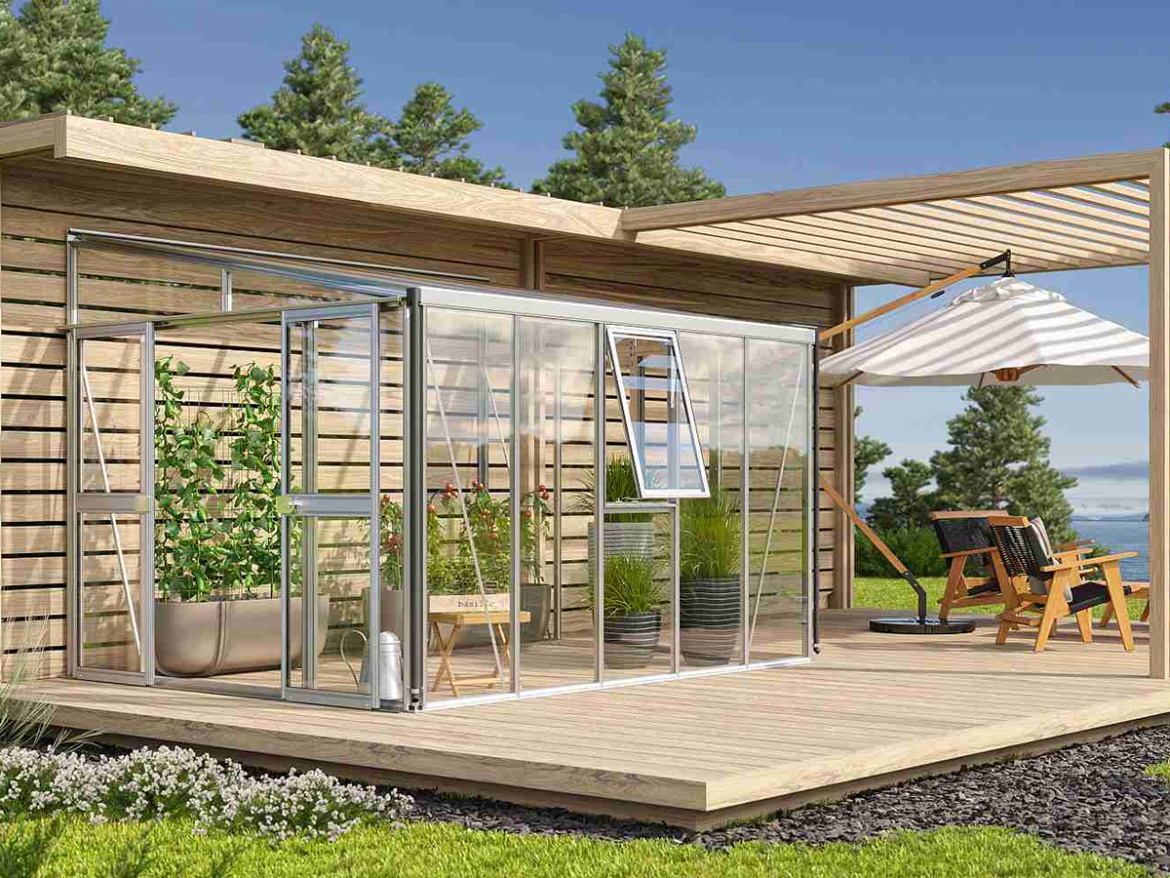 Skleník k stene Vitavia Athena